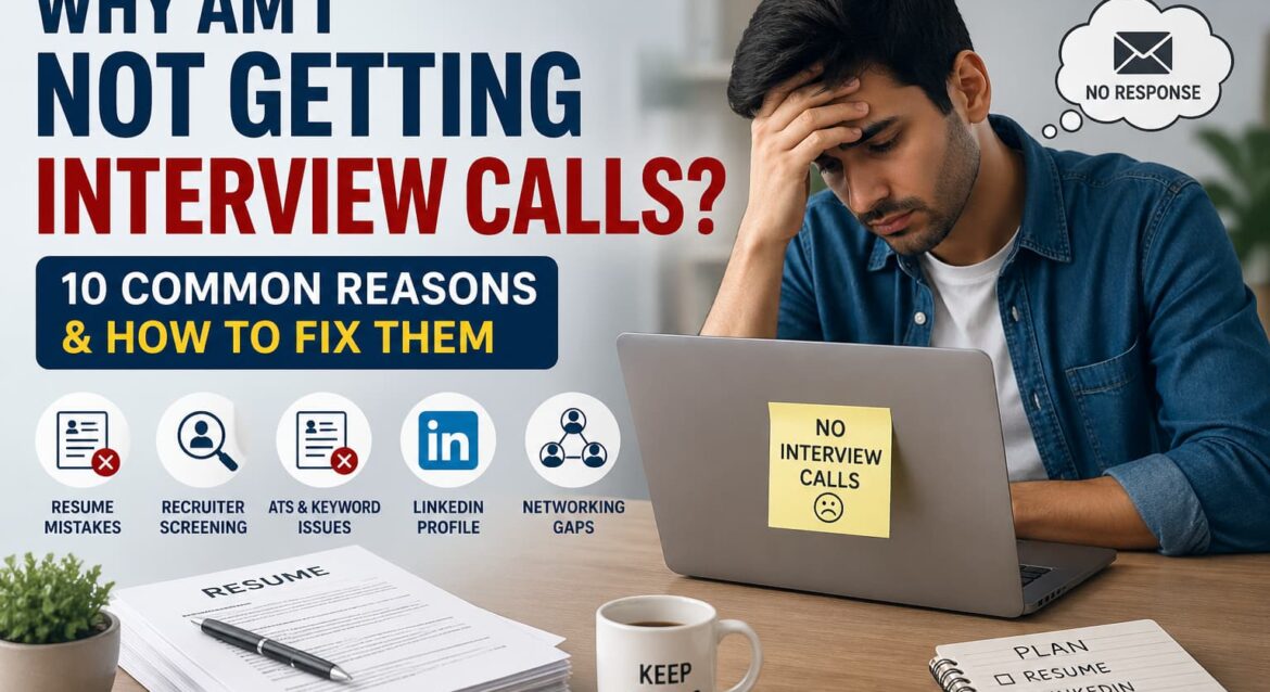 Why Am I Not Getting Interview Calls Professional job seeker frustrated while checking laptop after not getting interview calls from job applications